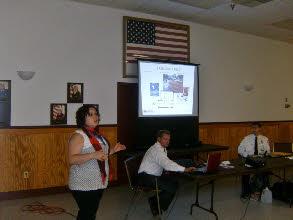 Representatives from the Red Cross, Putnam County BOES, Carmel Ambulance and Carmel Fire Dept. give a Emergency Preparedness Presentation to the Hamlet of Carmel Civic Association in September 2012